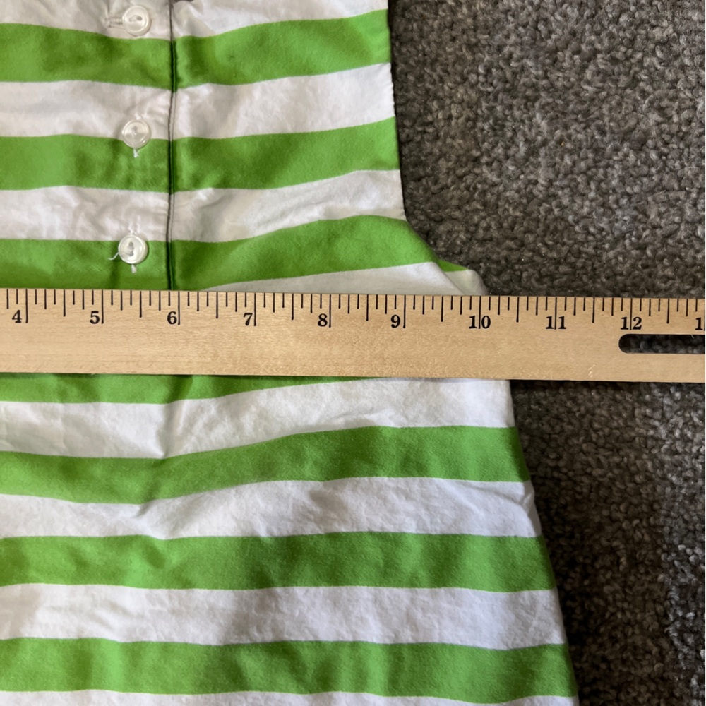 Janie and Jack dress girls 2T green white stripes sleeveless classic summer - Picture 13 of 13